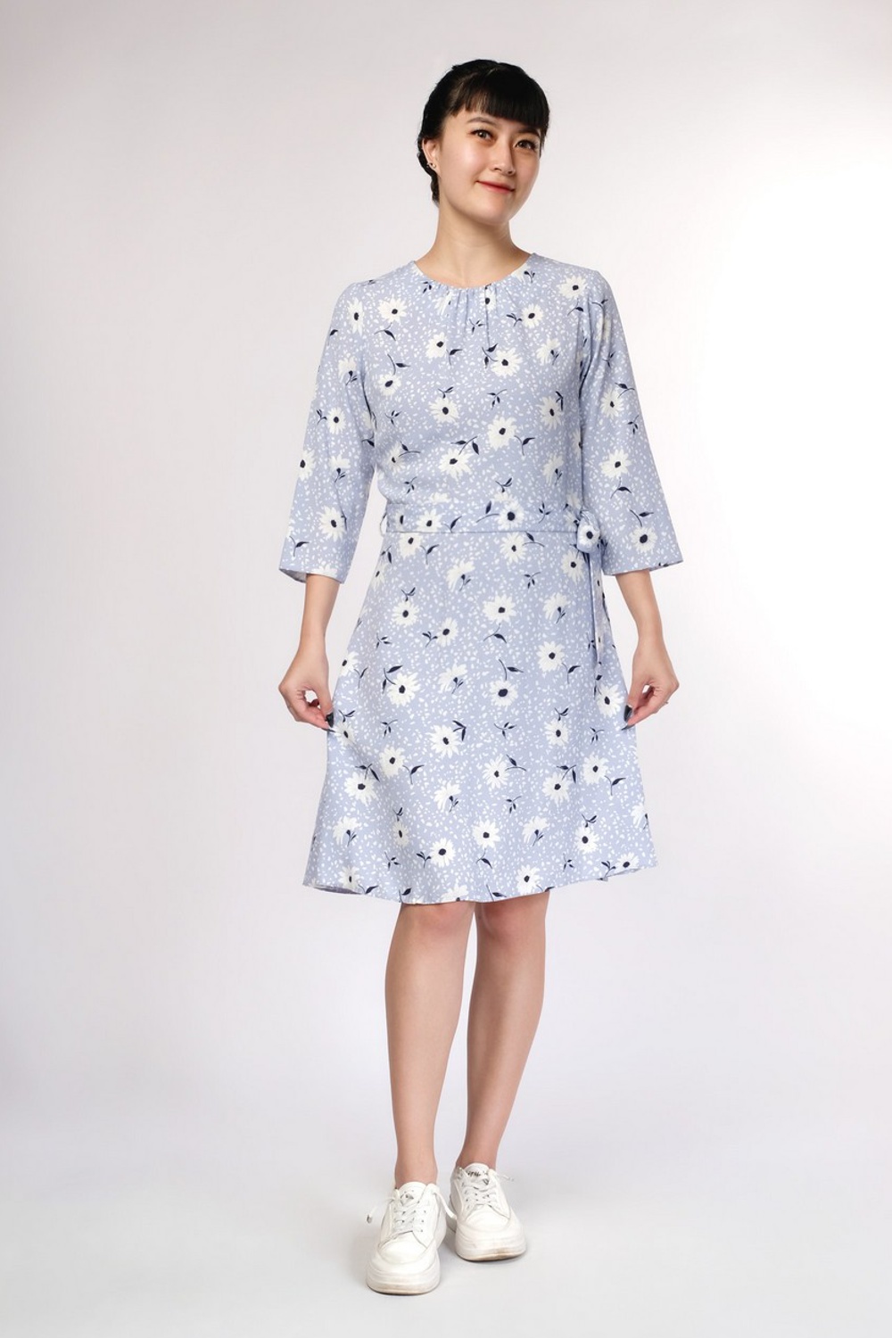 Flora Soft Blue Dress