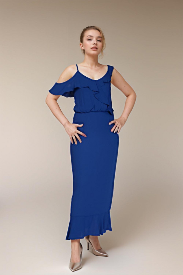 Sabrina Blue Long Dress