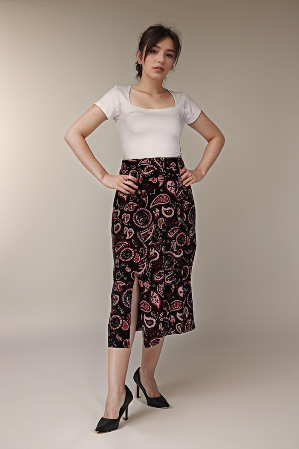 Tria Print Skirt