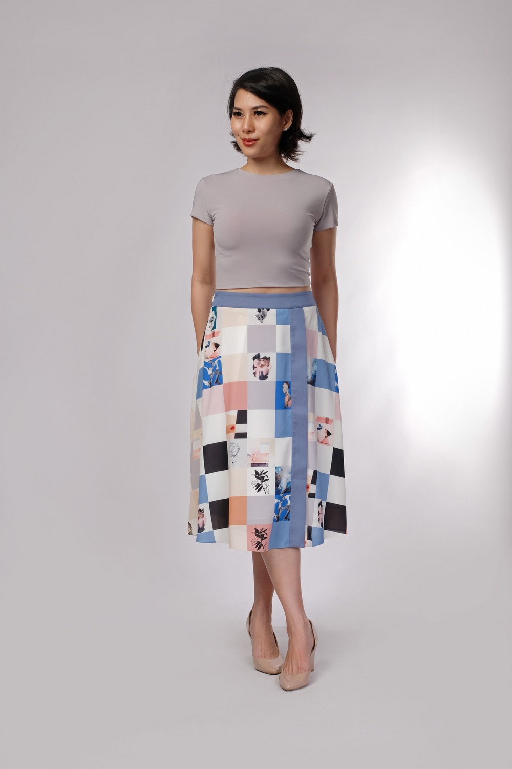 Casual Stamp Skirt