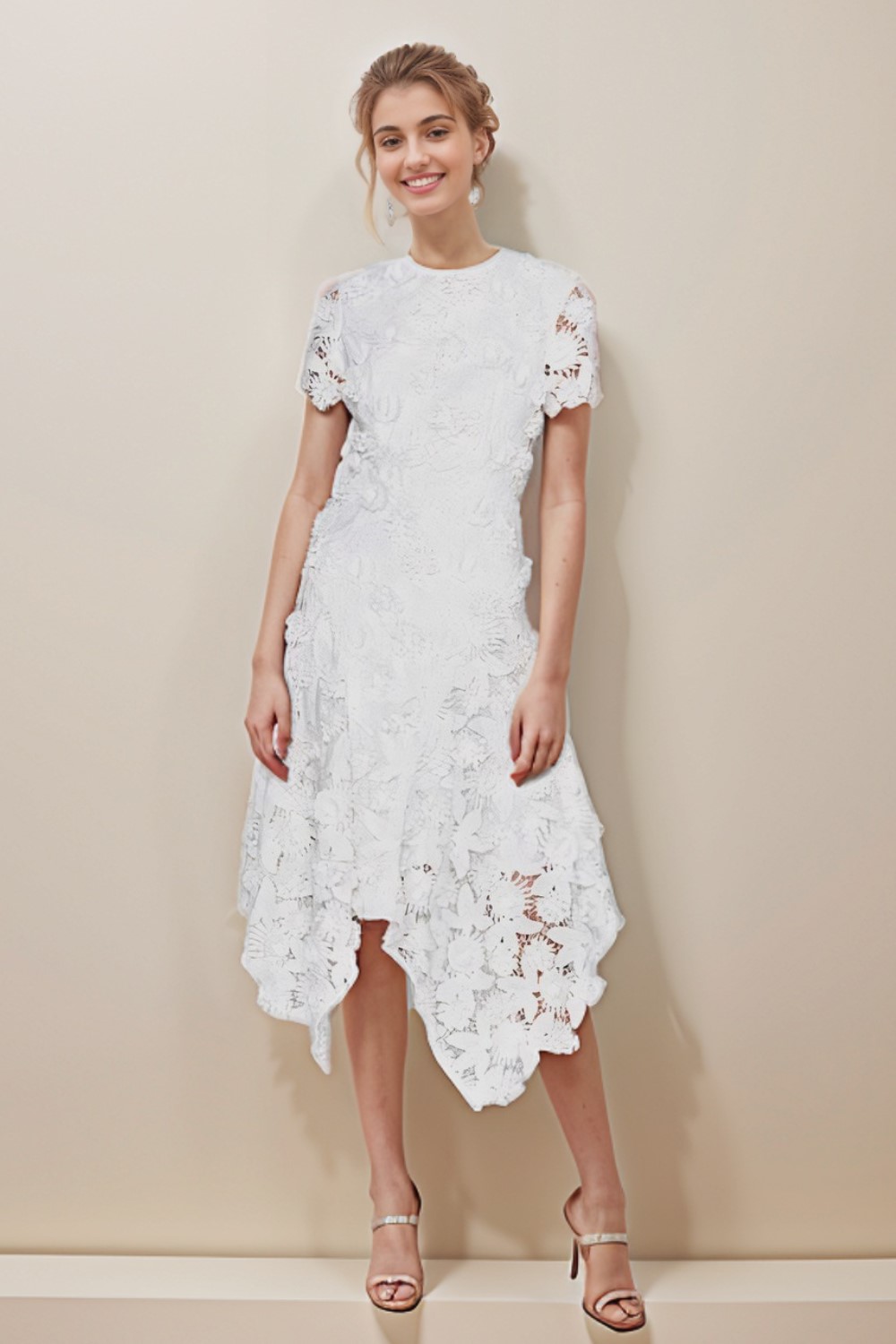 White Garden Party Lace Dress