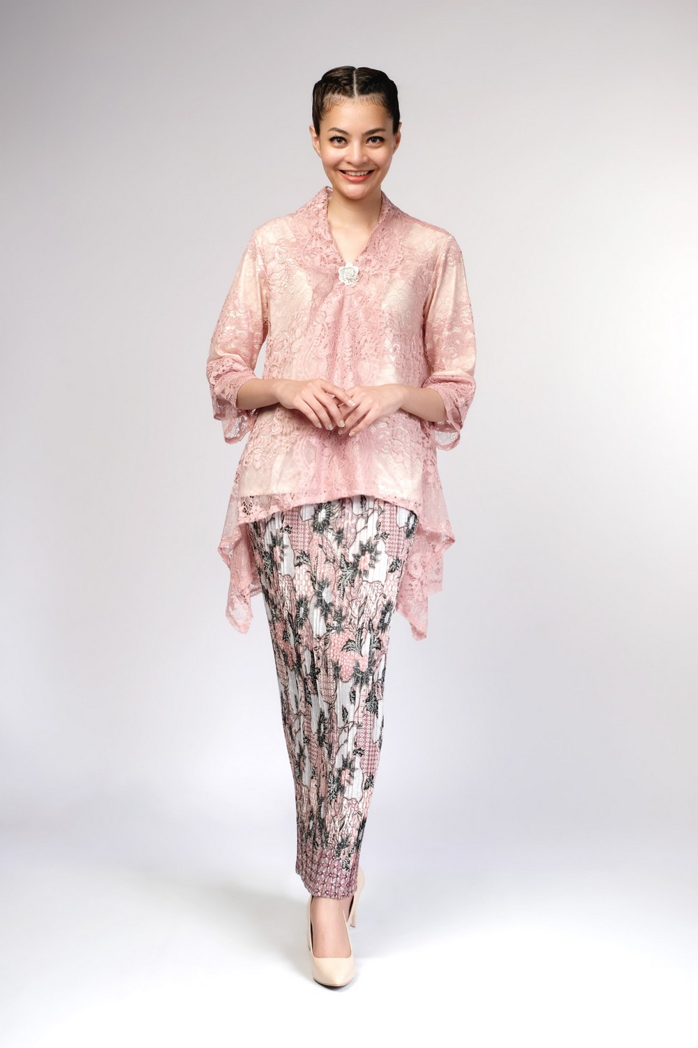 Kawung Batik Pink Skirt