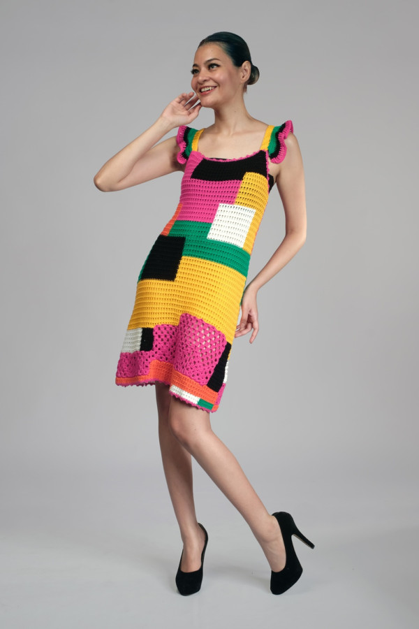 Patchwork Crochet Dress Limited Edition