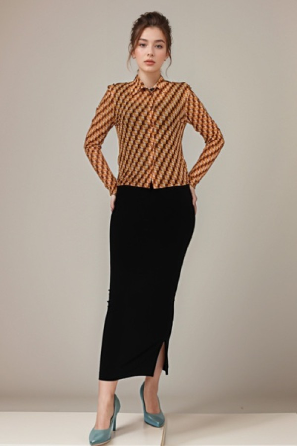 Tulle Printed Top