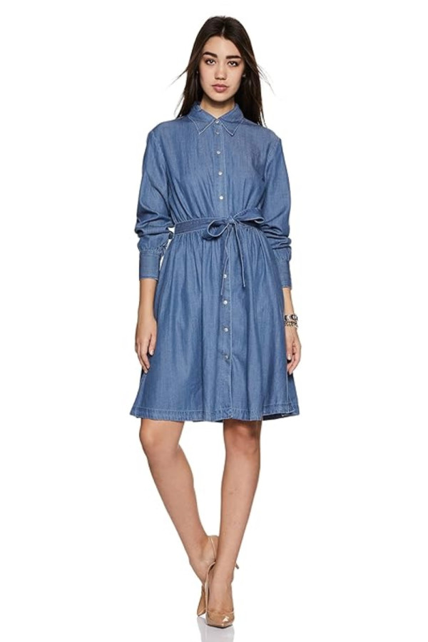 Indigo Shirt Dress