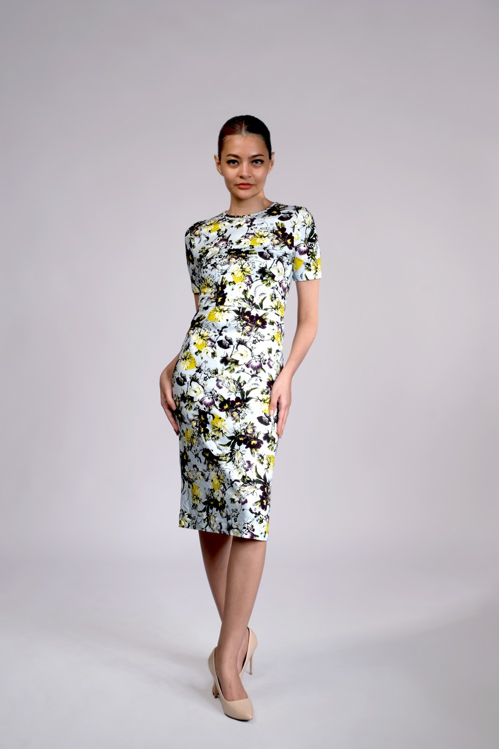 Essie Floral Print Ponte Dress