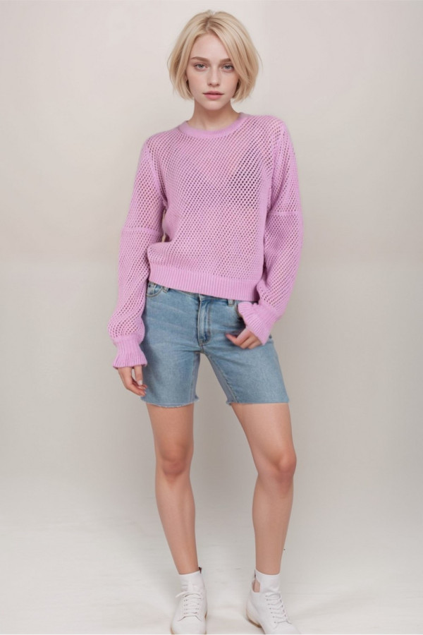 Lilac Pitcher Knit Top