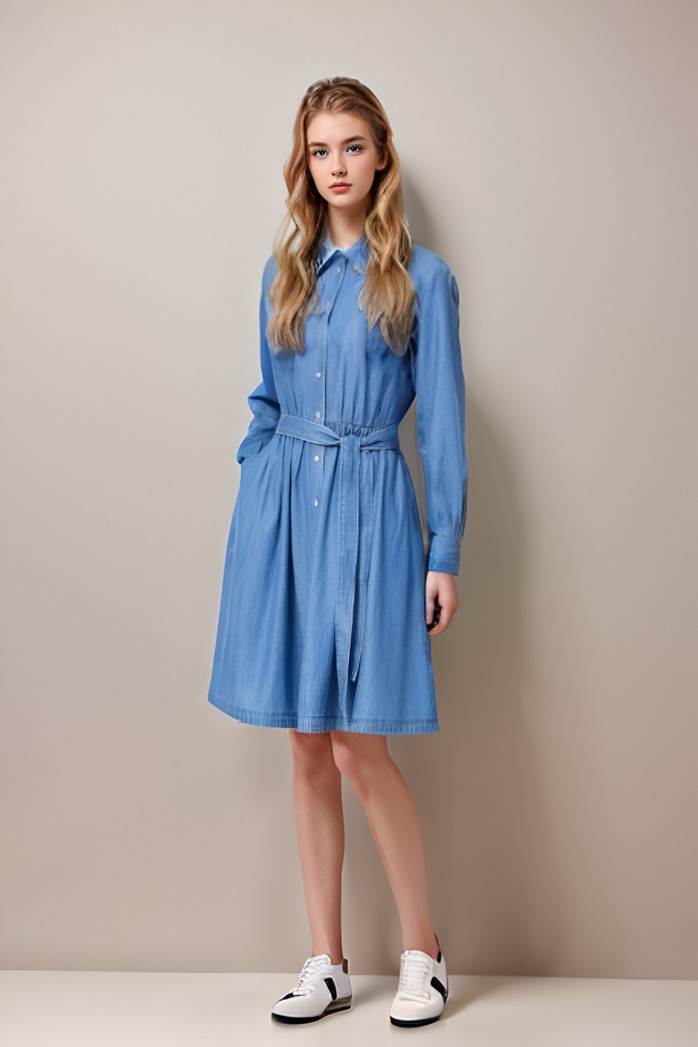 Indigo Shirt Dress