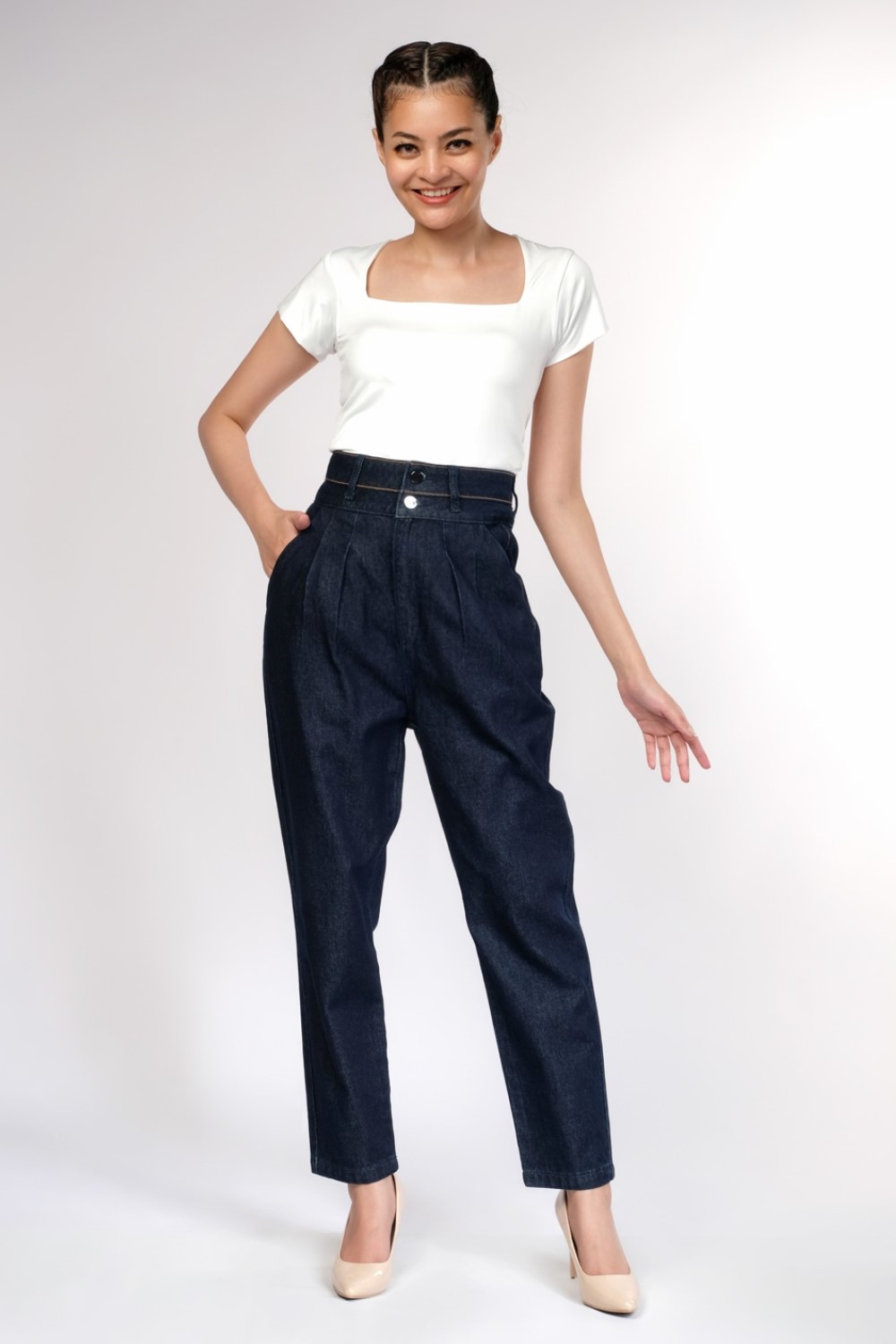 Cullote Button Down Jeans