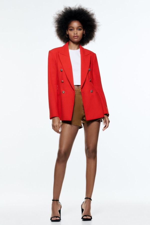 Lion King Button Red Blazer