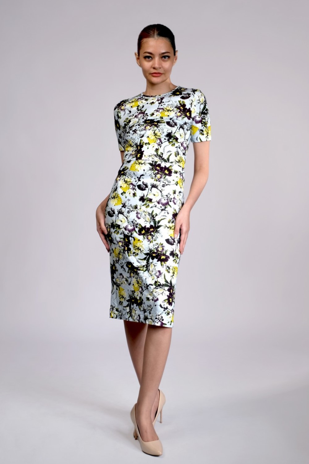 Essie Floral Print Ponte Dress