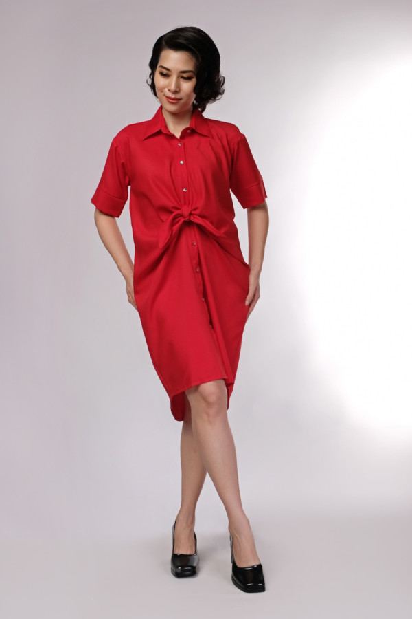 Primerry Cheerful Dress Red