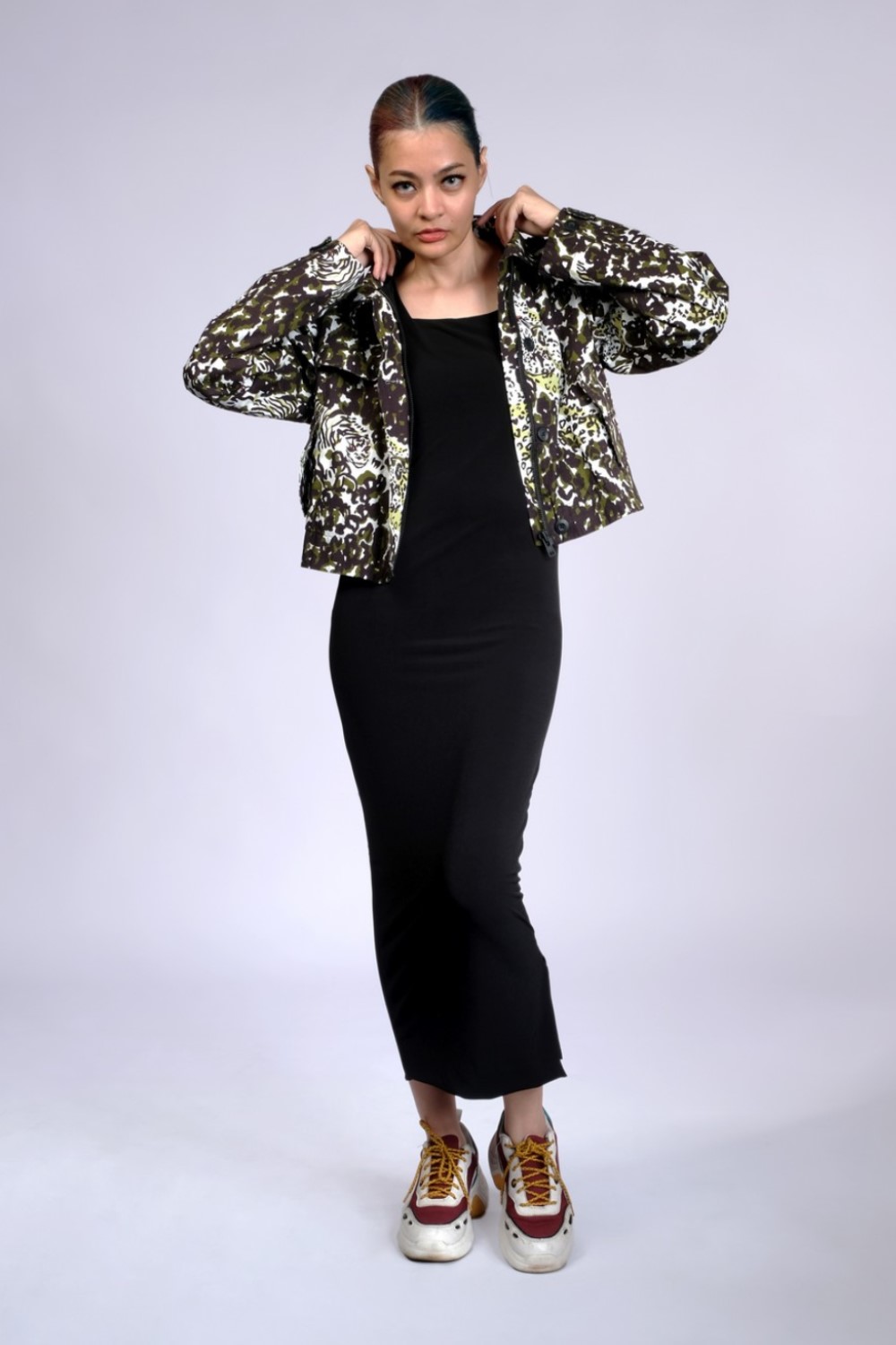 Printed Cotton-Jacquard Jacket