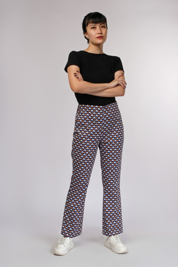 Slimfit Geometric Pants