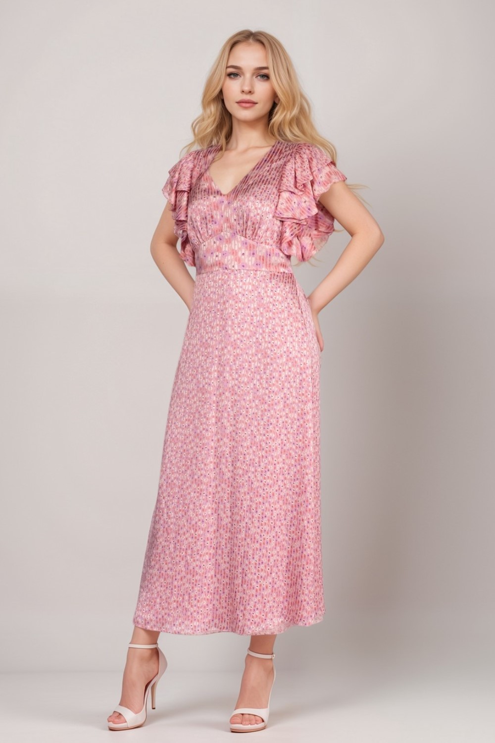 Poppy Field Devore Dress