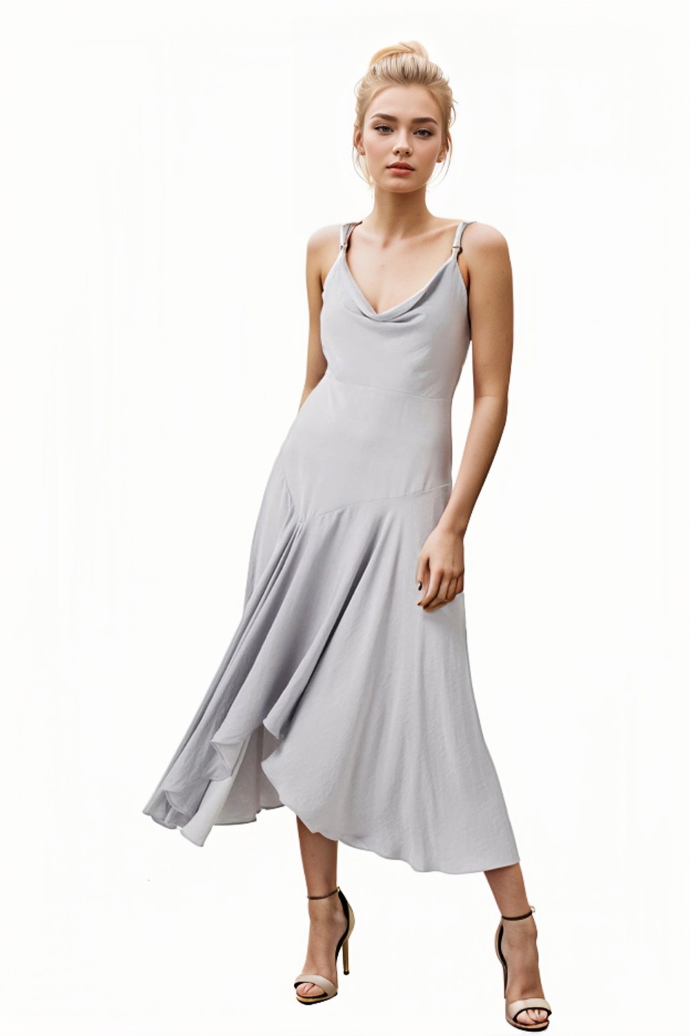 Sidney Cowl Neck Strappy Dress