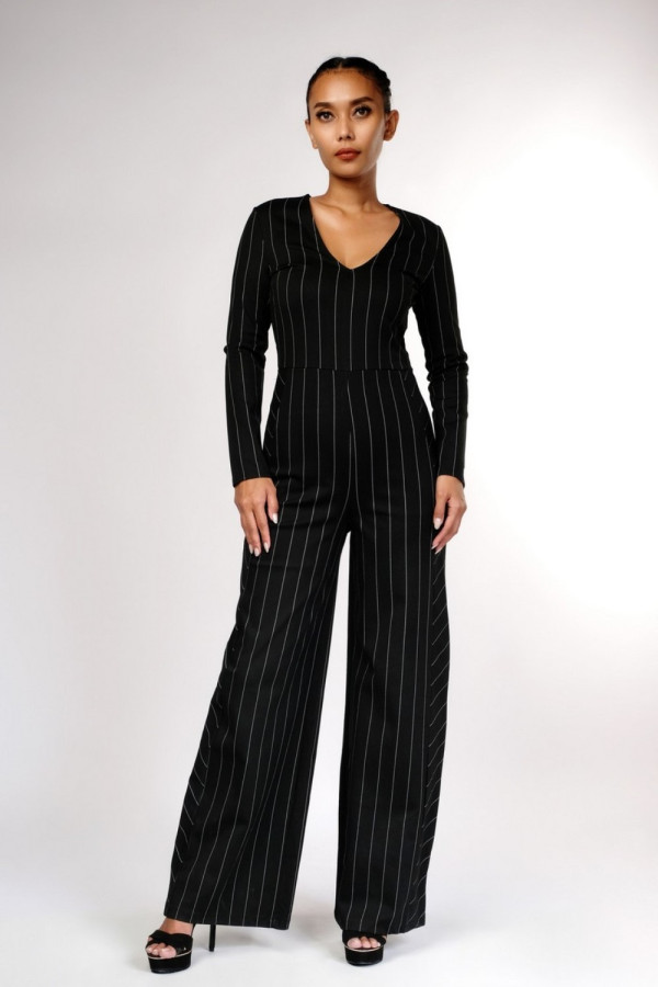 Striped Long Jumpsuit