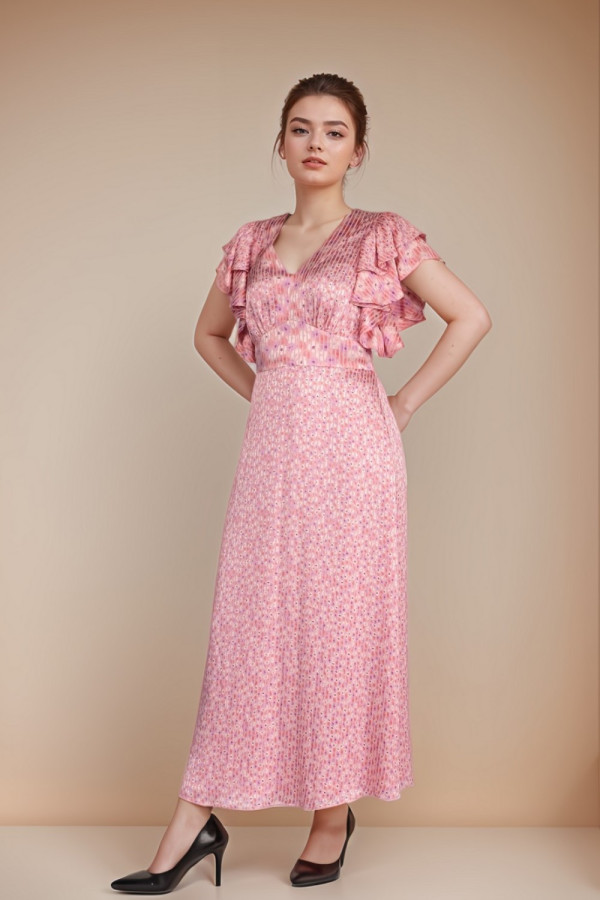 Poppy Field Devore Dress