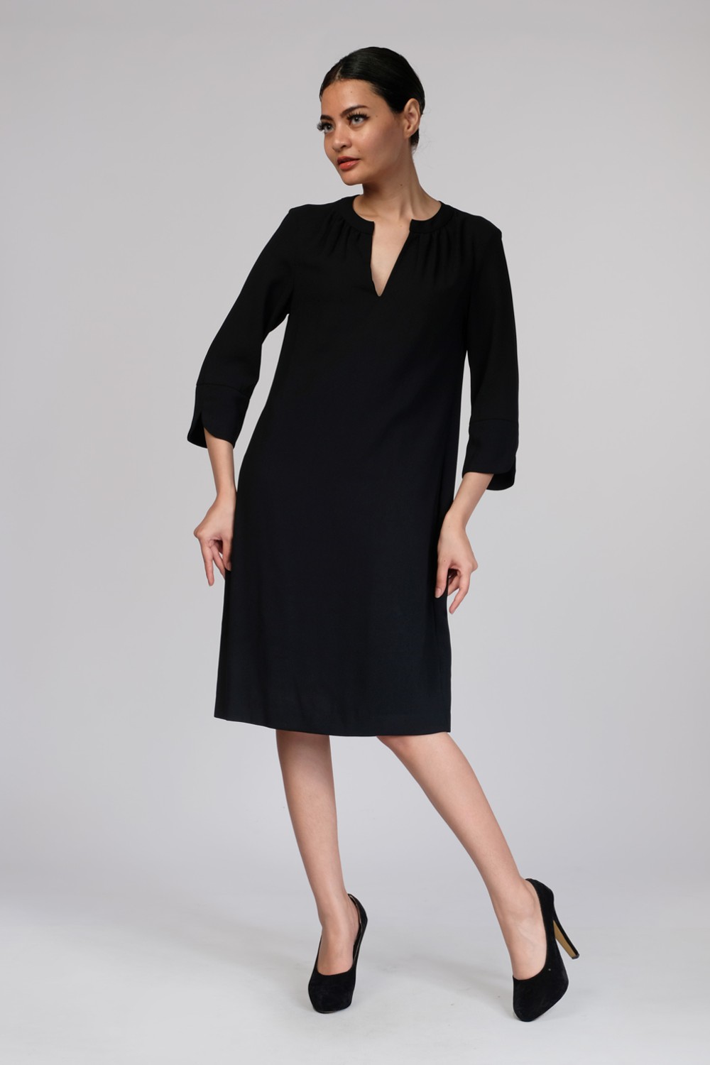 3/4 Sleeve Shift Dress