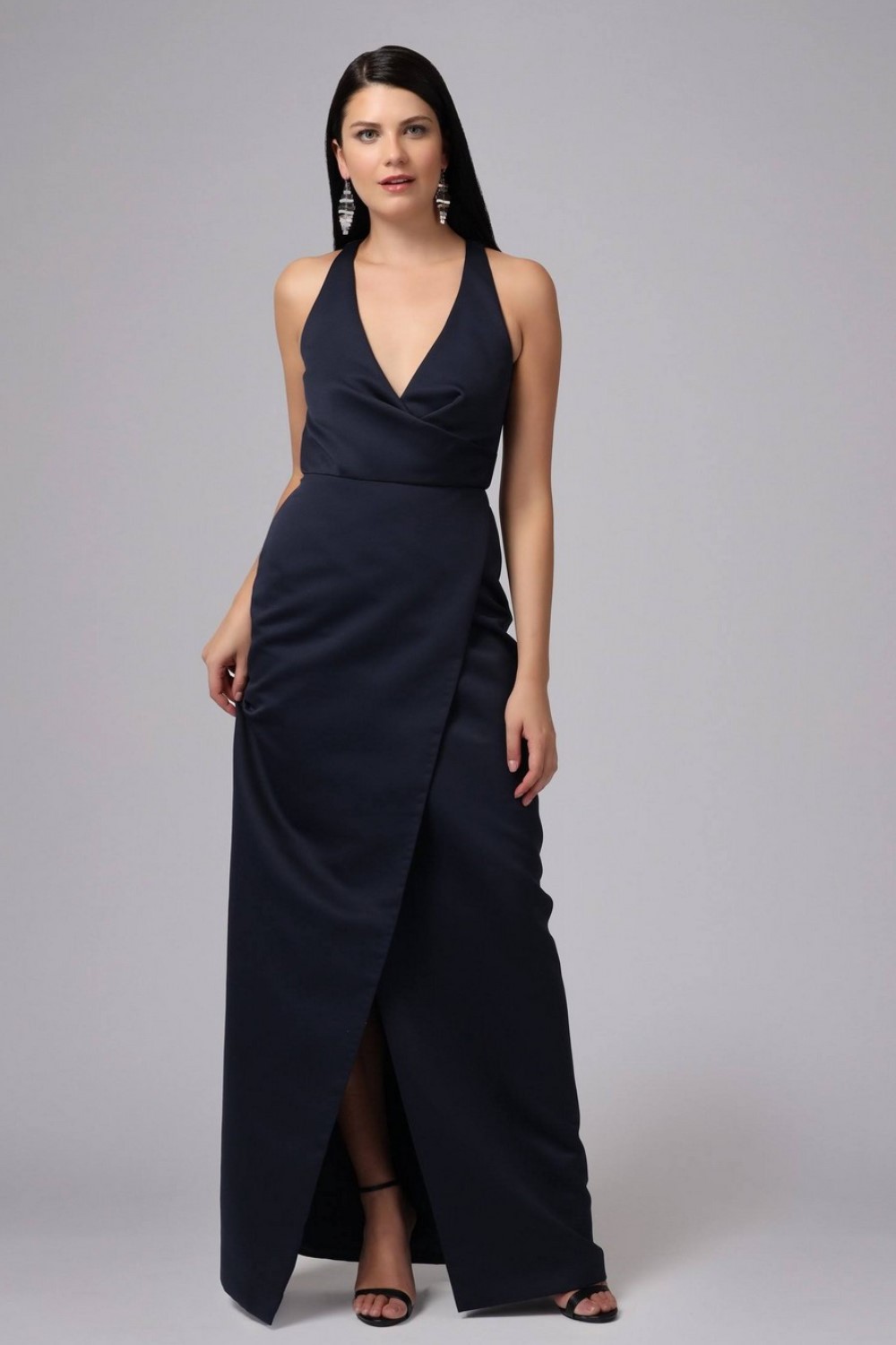 Women`s Kingston Faux Wrap Dress Navy