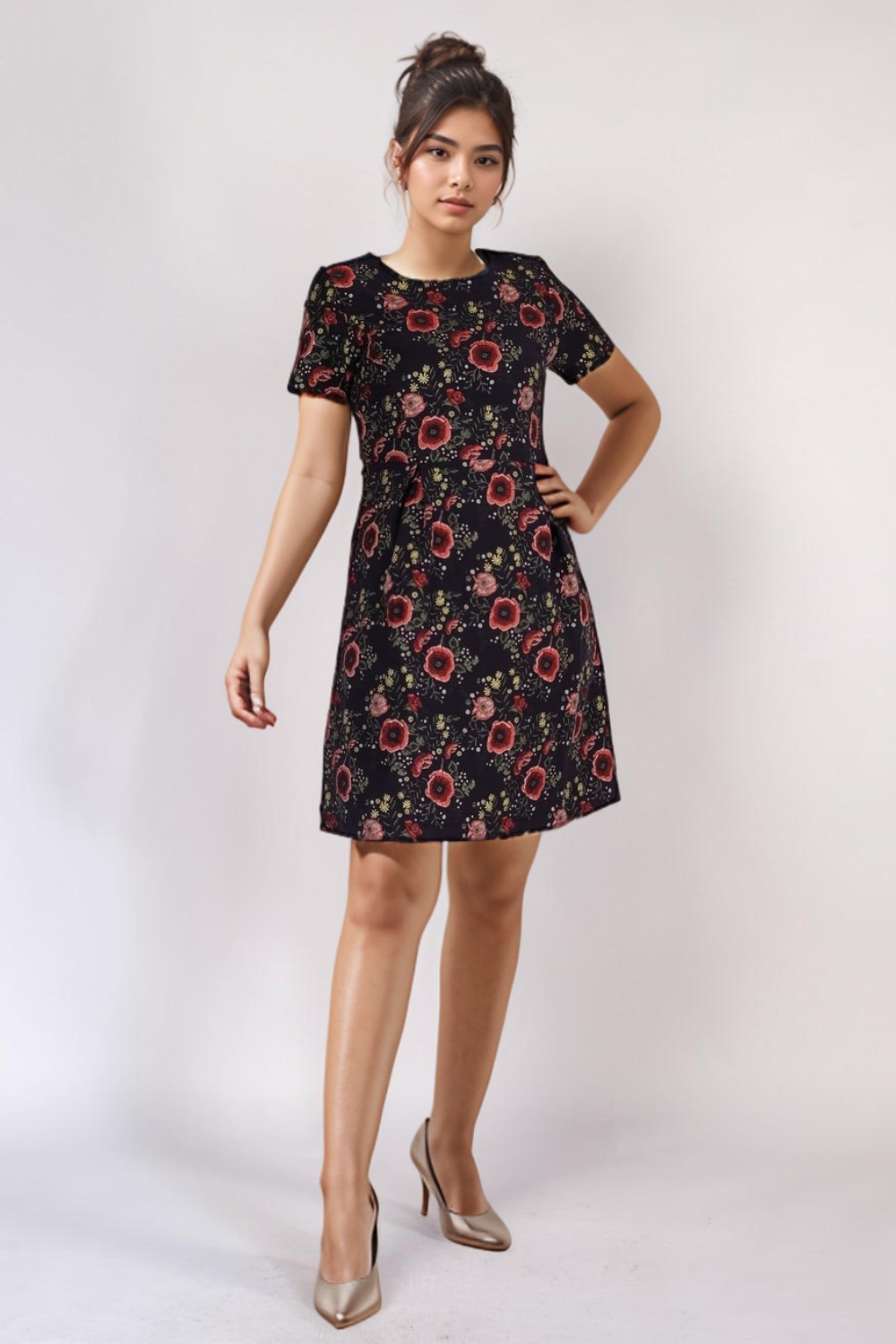 Floral Embroidery Dress