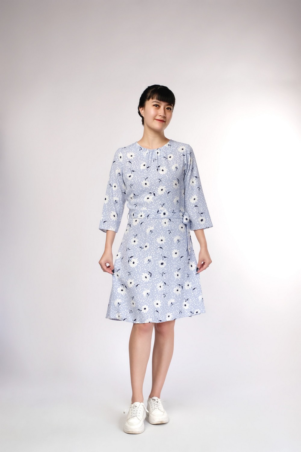 Flora Soft Blue Dress