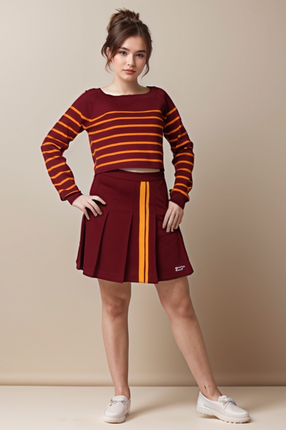 WS Burgundy Skirt