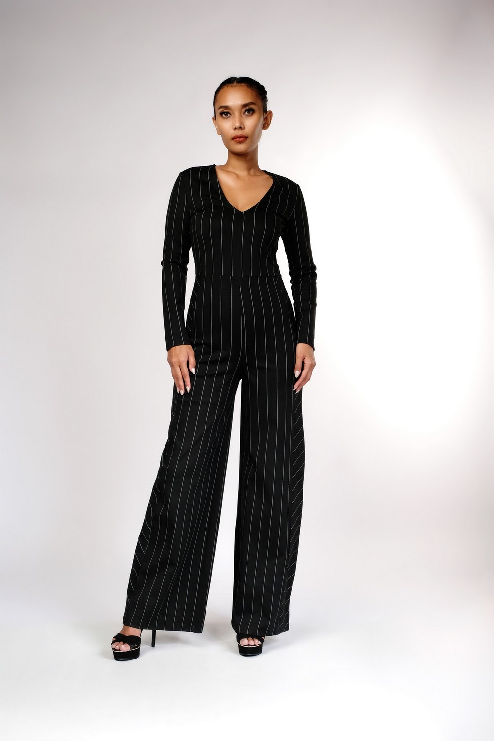 Striped Long Jumpsuit