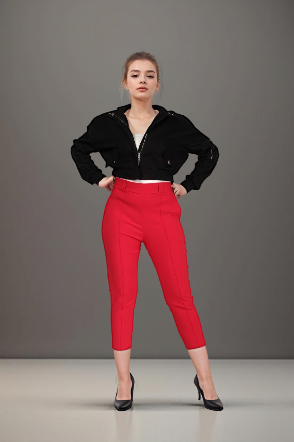 Fit Pants Red