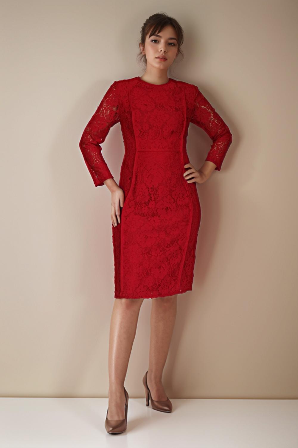 Red Laces Dress