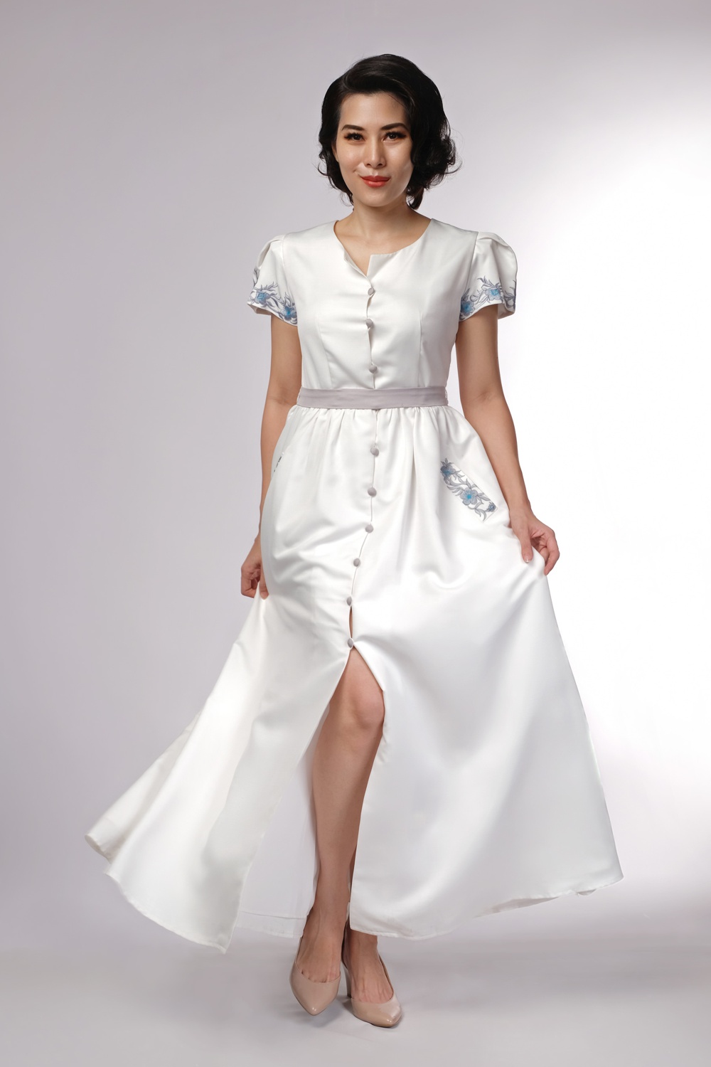 Austine Dress White