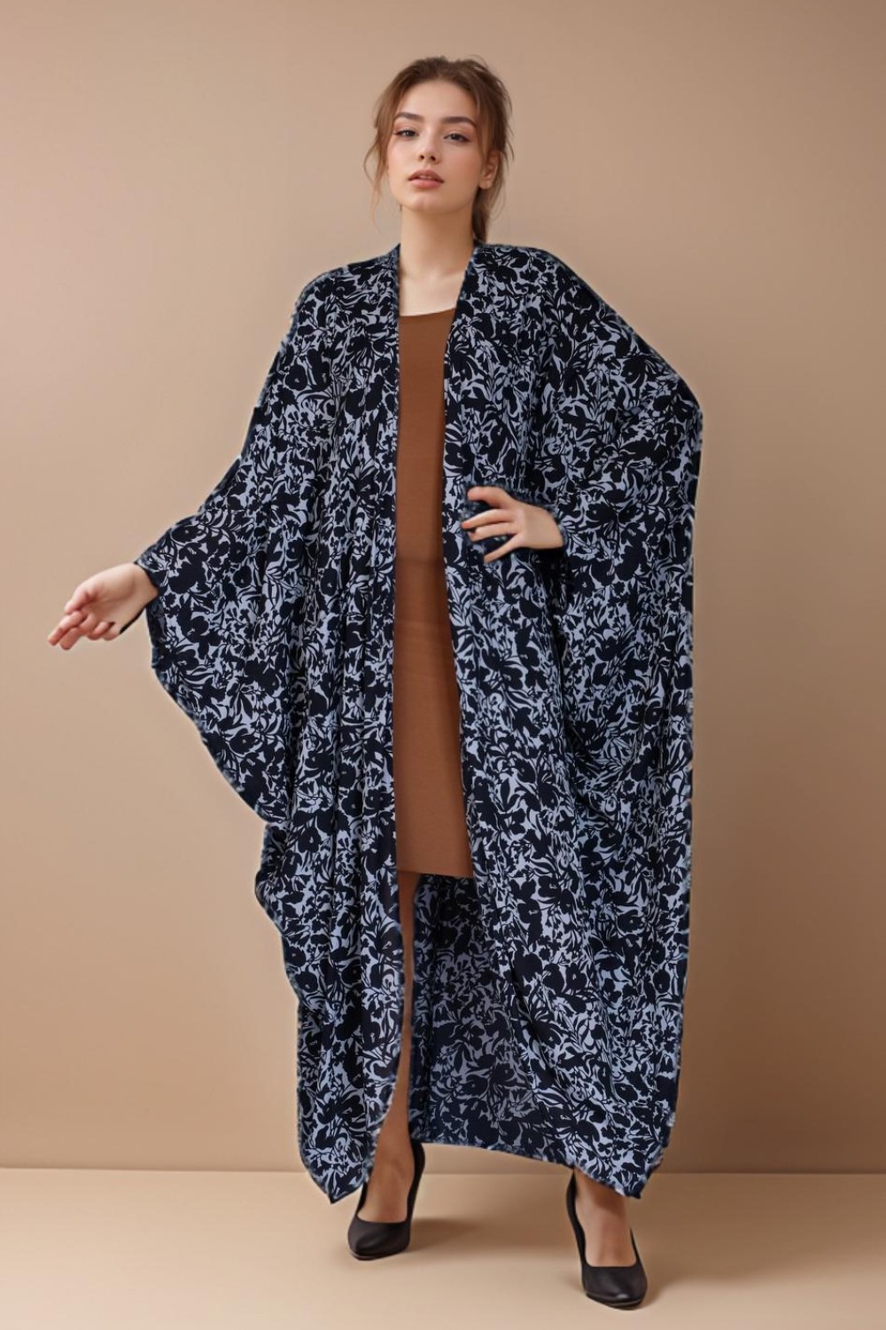 Navy Floral Outer Wear