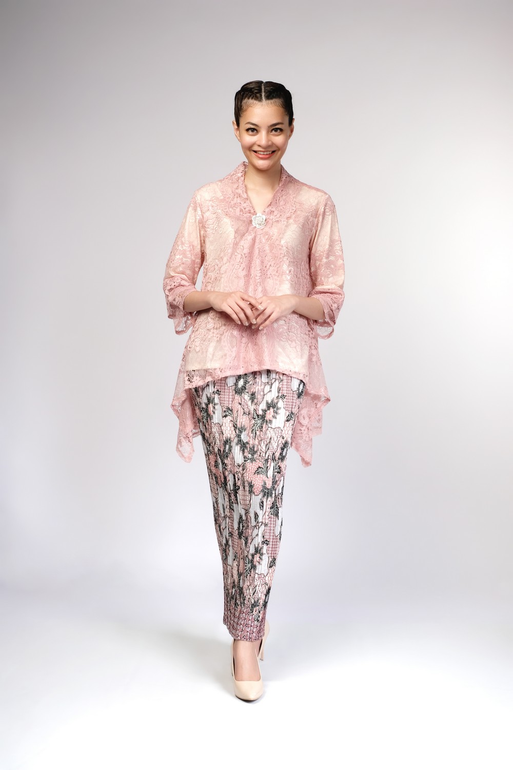 Kawung Batik Pink Skirt