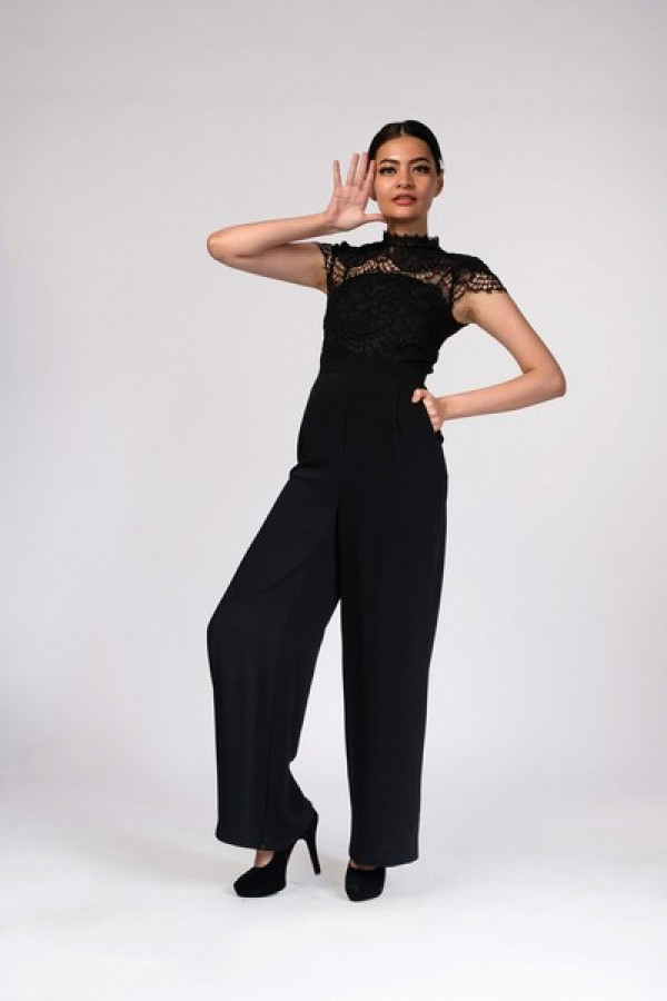 Forever New Leona Lace Wide Leg Jumpsuit